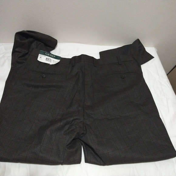 Ralph Lauren Norton Brown Plaid Ultraflex Slacks - Picture 12 of 16